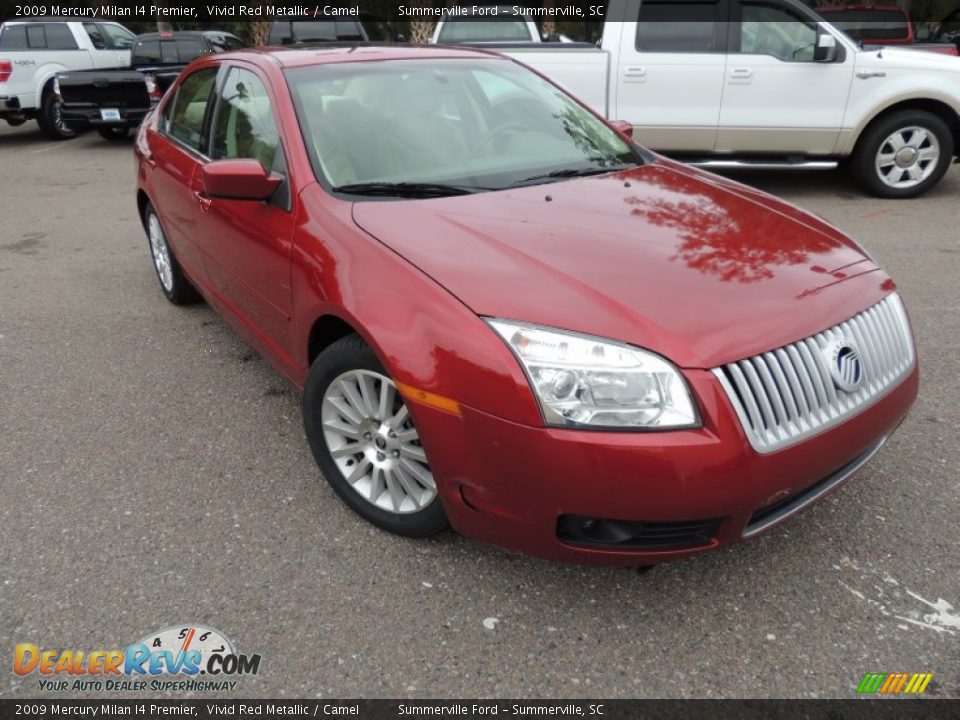 2009 Mercury Milan I4 Premier Vivid Red Metallic / Camel Photo #1