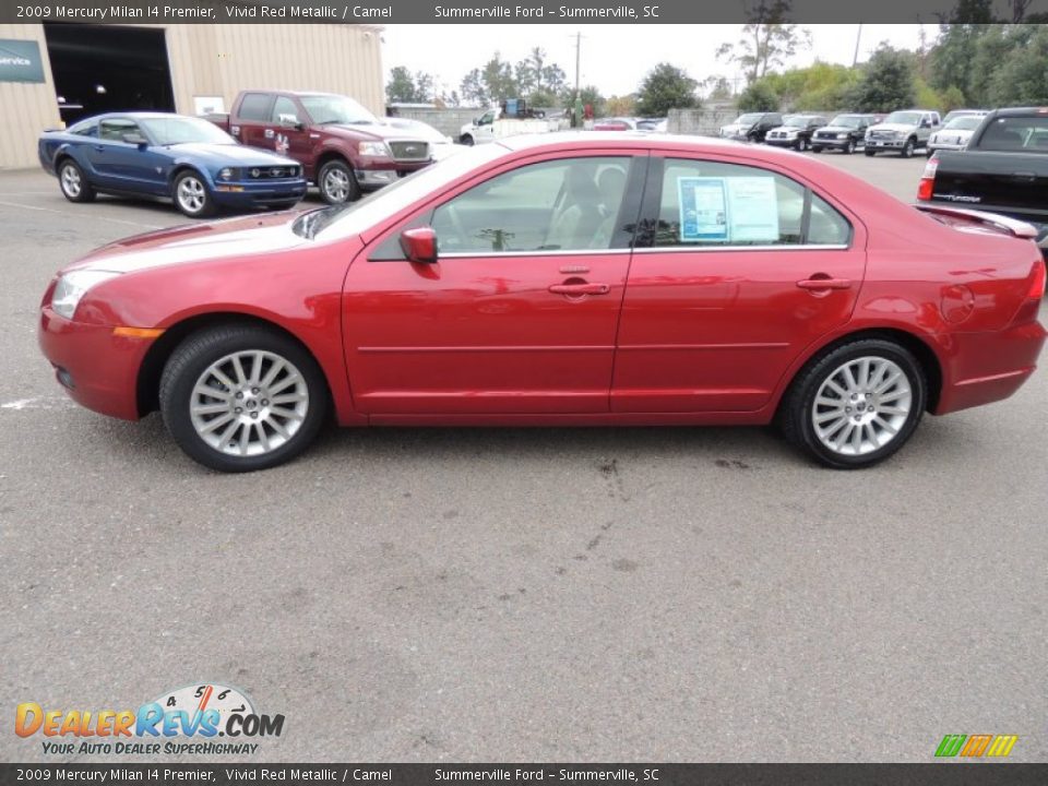 2009 Mercury Milan I4 Premier Vivid Red Metallic / Camel Photo #2