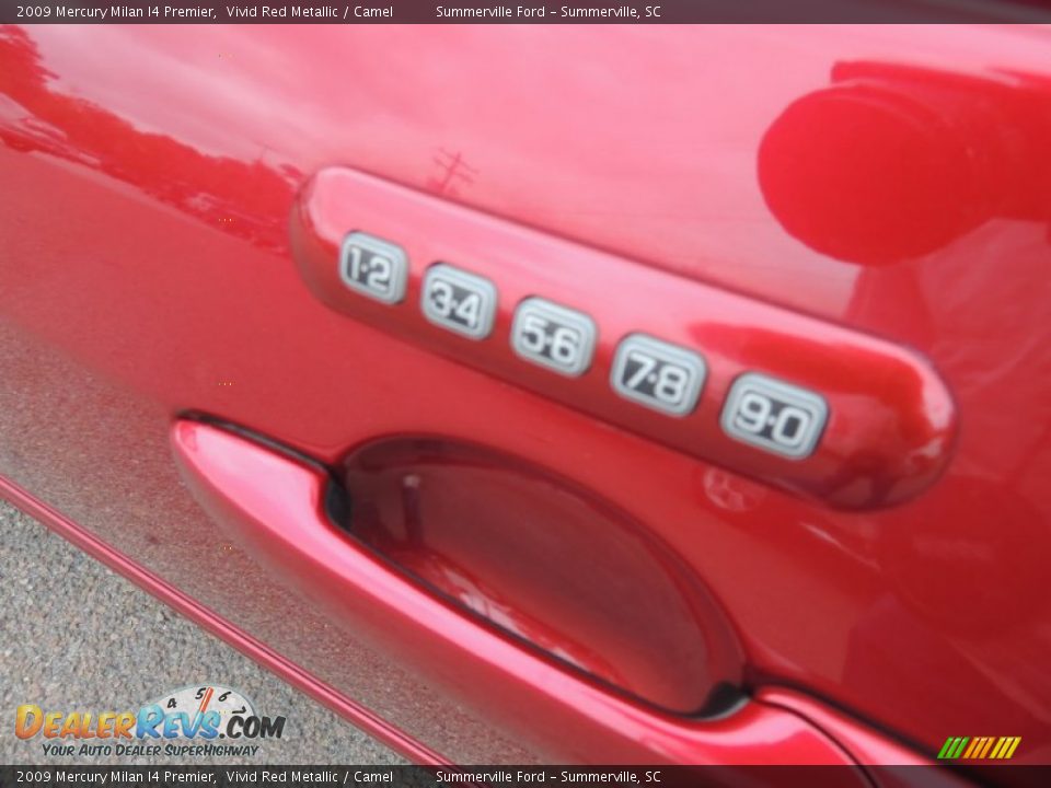 2009 Mercury Milan I4 Premier Vivid Red Metallic / Camel Photo #3