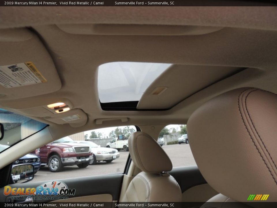2009 Mercury Milan I4 Premier Vivid Red Metallic / Camel Photo #5