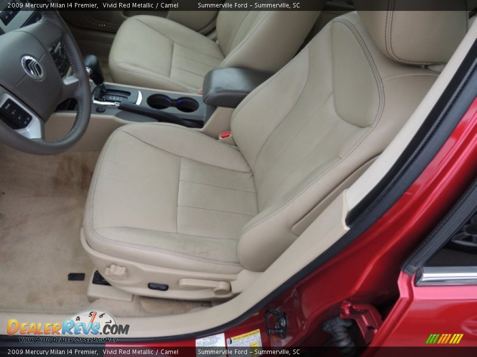2009 Mercury Milan I4 Premier Vivid Red Metallic / Camel Photo #6