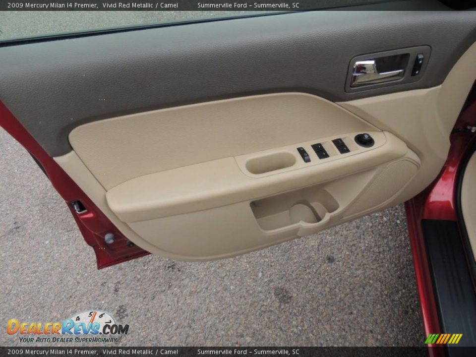 2009 Mercury Milan I4 Premier Vivid Red Metallic / Camel Photo #7