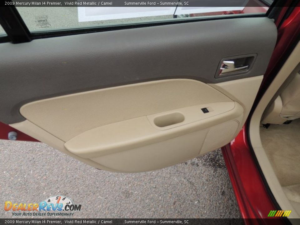 2009 Mercury Milan I4 Premier Vivid Red Metallic / Camel Photo #9