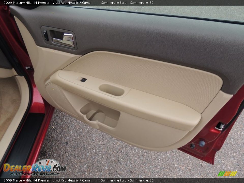 2009 Mercury Milan I4 Premier Vivid Red Metallic / Camel Photo #11