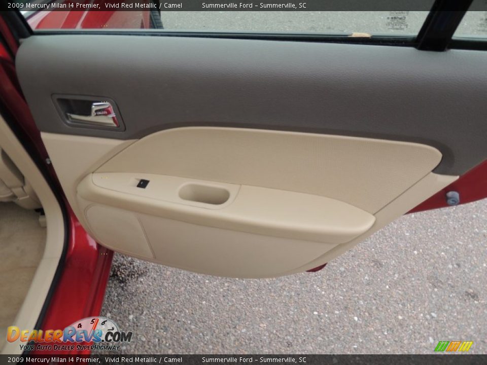 2009 Mercury Milan I4 Premier Vivid Red Metallic / Camel Photo #13