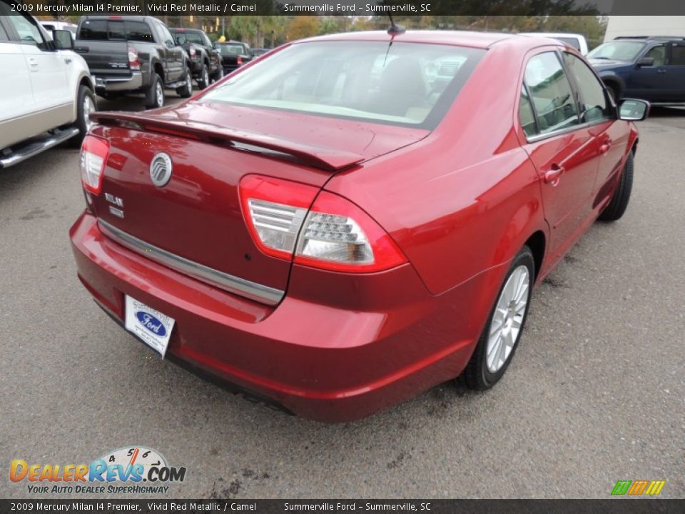 2009 Mercury Milan I4 Premier Vivid Red Metallic / Camel Photo #15