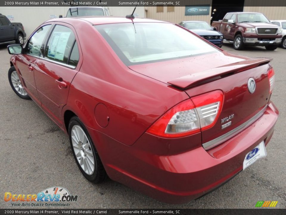 2009 Mercury Milan I4 Premier Vivid Red Metallic / Camel Photo #17
