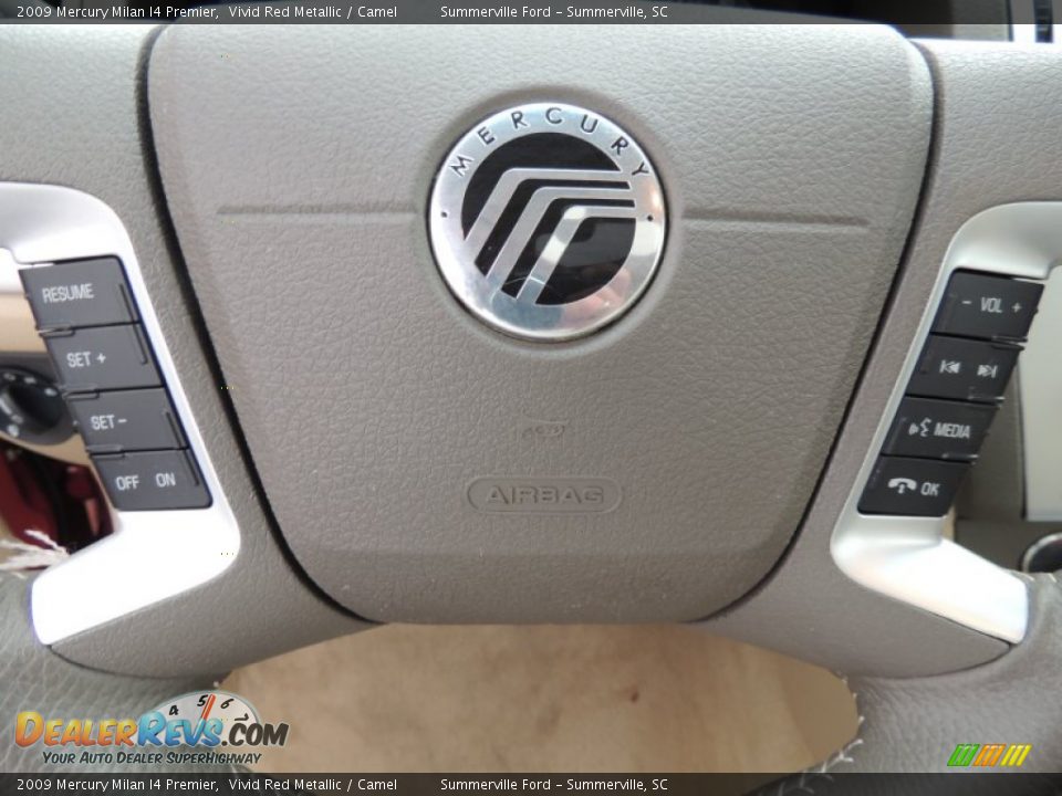 2009 Mercury Milan I4 Premier Vivid Red Metallic / Camel Photo #23