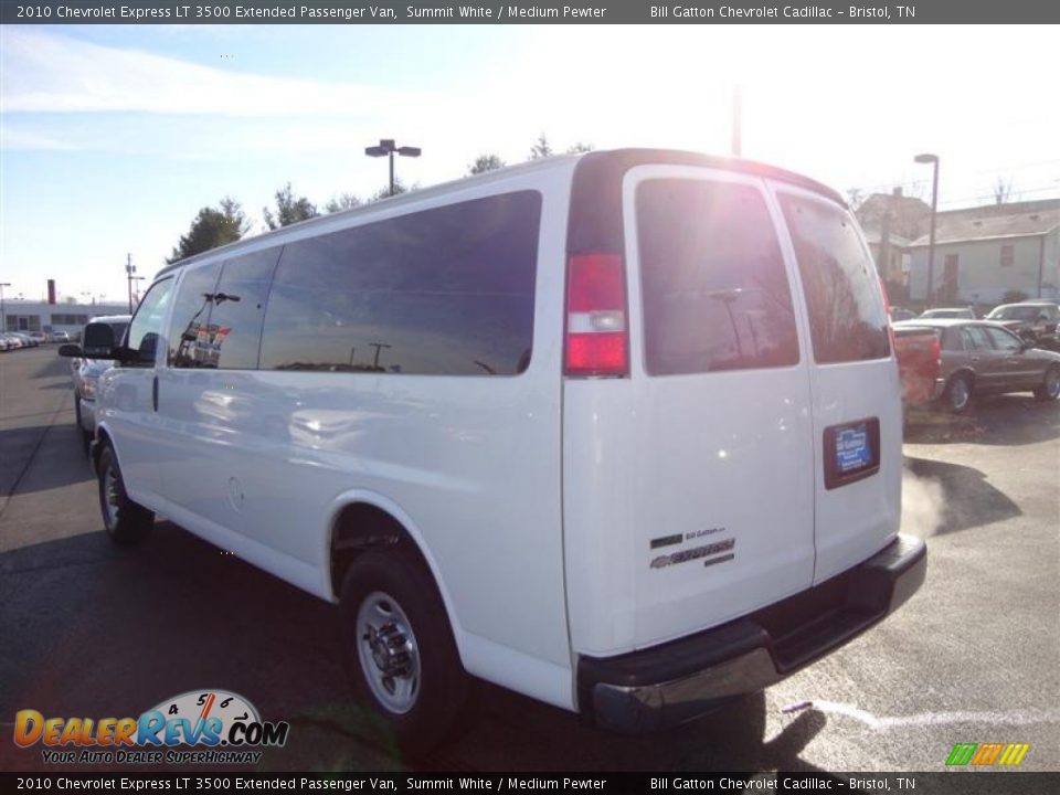 2010 Chevrolet Express LT 3500 Extended Passenger Van Summit White / Medium Pewter Photo #3