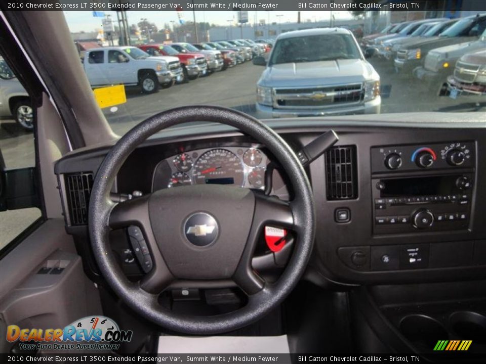 2010 Chevrolet Express LT 3500 Extended Passenger Van Summit White / Medium Pewter Photo #6