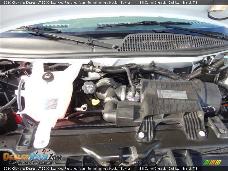 2010 Chevrolet Express LT 3500 Extended Passenger Van Summit White / Medium Pewter Photo #8