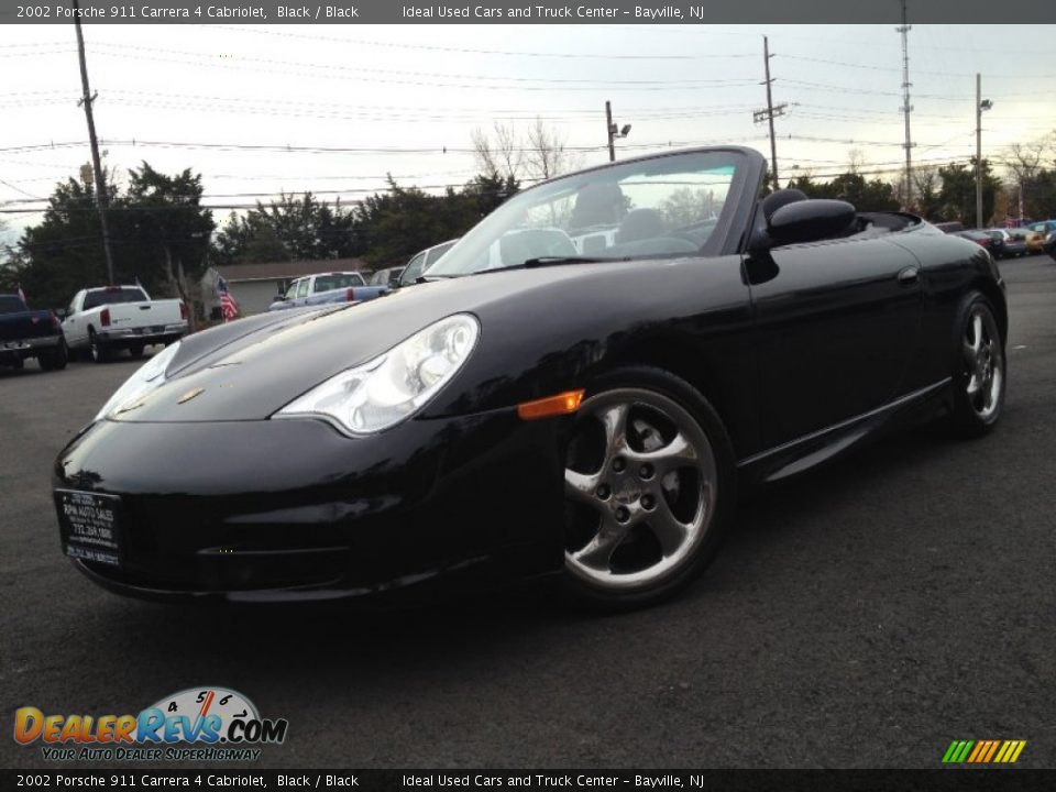 2002 Porsche 911 Carrera 4 Cabriolet Black / Black Photo #1