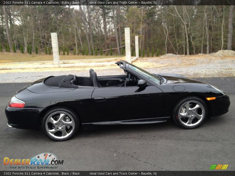 Black 2002 Porsche 911 Carrera 4 Cabriolet Photo #7