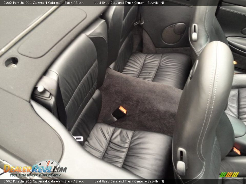 Rear Seat of 2002 Porsche 911 Carrera 4 Cabriolet Photo #12