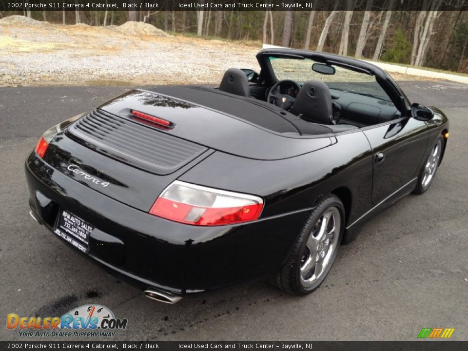2002 Porsche 911 Carrera 4 Cabriolet Black / Black Photo #13