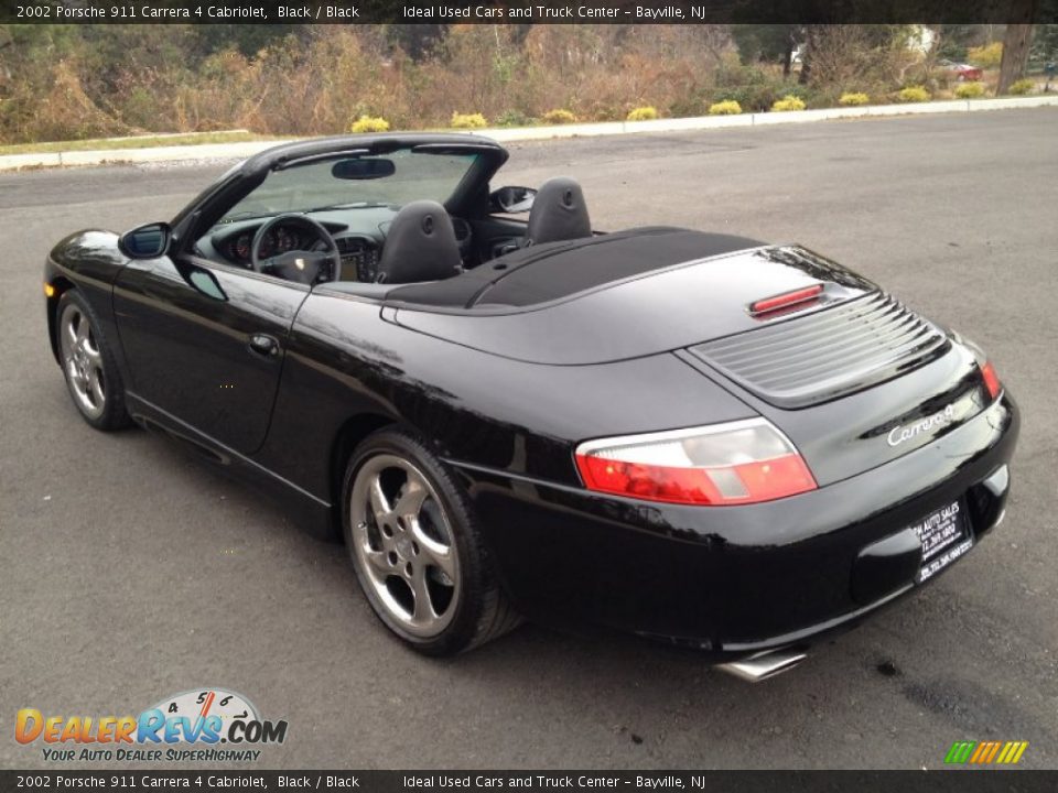 2002 Porsche 911 Carrera 4 Cabriolet Black / Black Photo #15