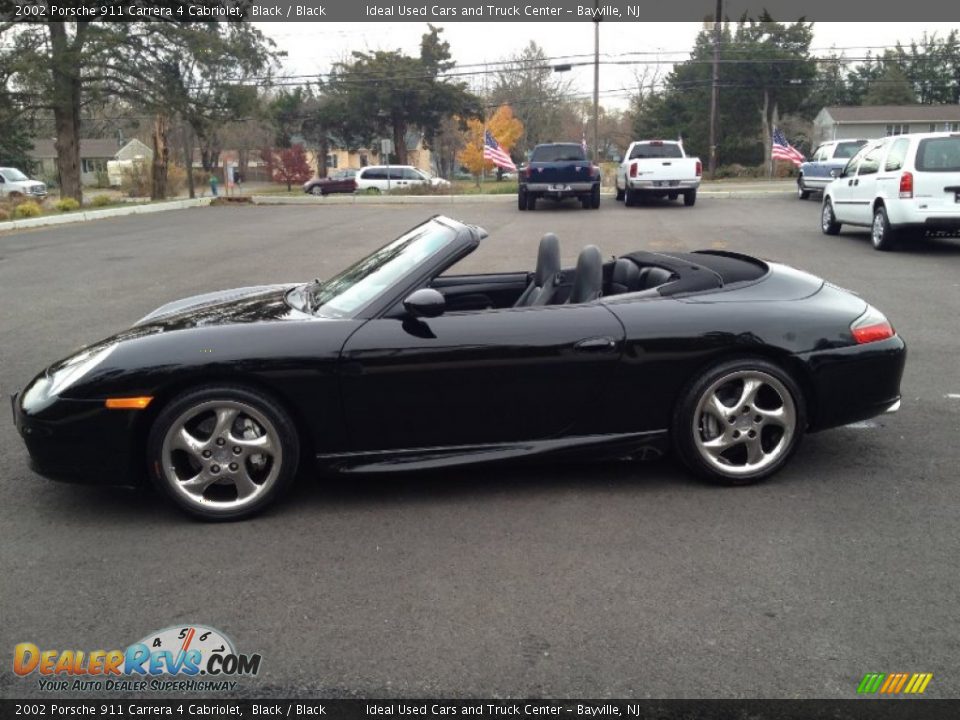 Black 2002 Porsche 911 Carrera 4 Cabriolet Photo #18