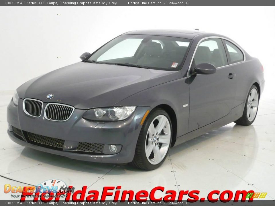 2007 BMW 3 Series 335i Coupe Sparkling Graphite Metallic / Grey Photo #1