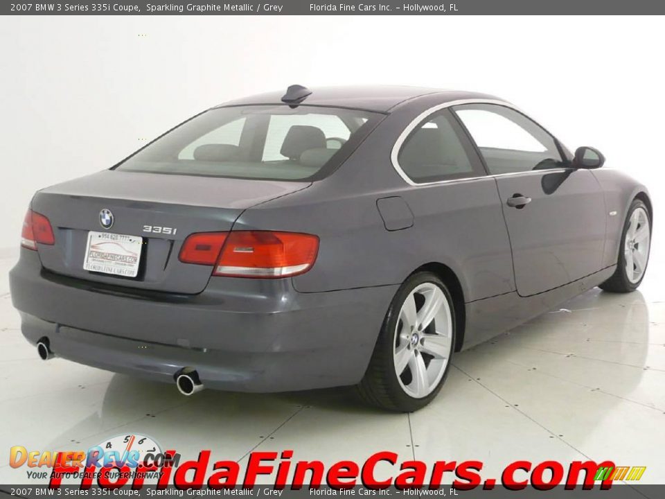 2007 BMW 3 Series 335i Coupe Sparkling Graphite Metallic / Grey Photo #2