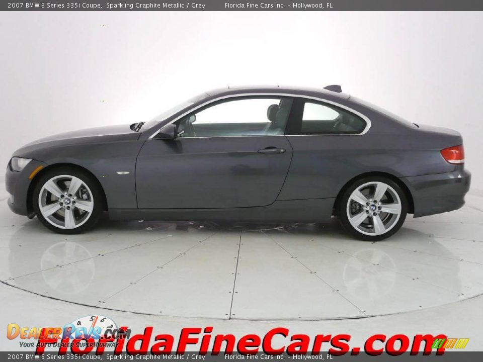 2007 BMW 3 Series 335i Coupe Sparkling Graphite Metallic / Grey Photo #3