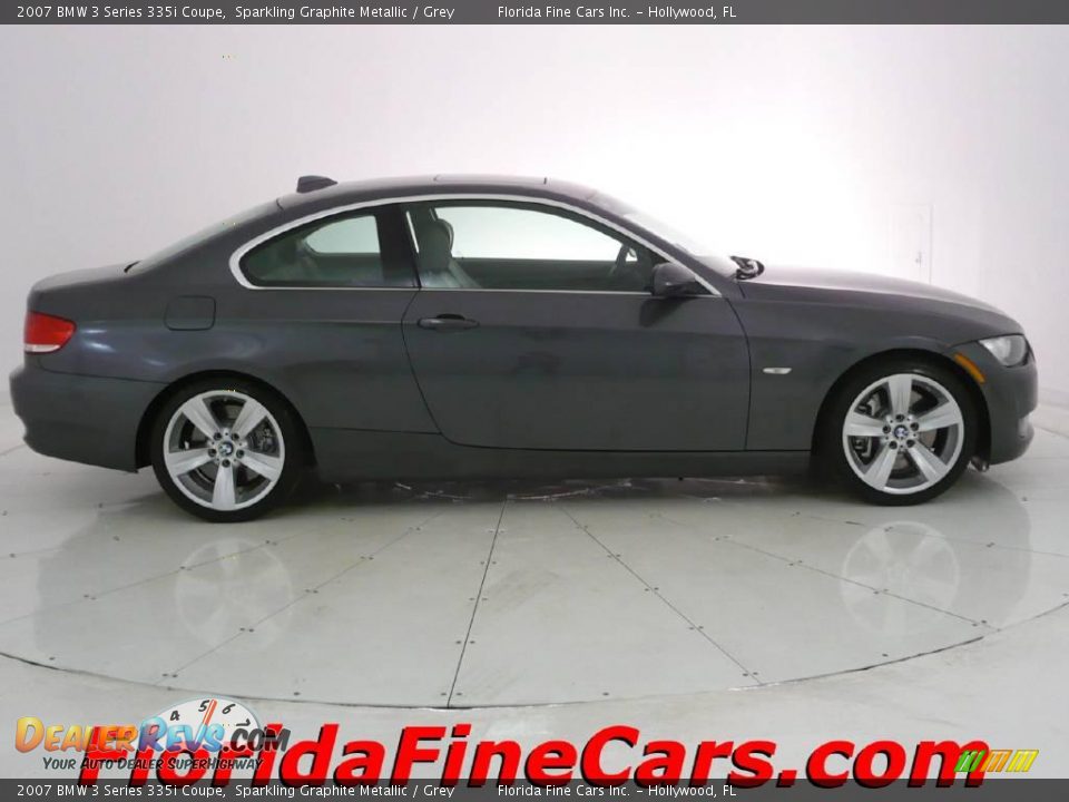 2007 BMW 3 Series 335i Coupe Sparkling Graphite Metallic / Grey Photo #4
