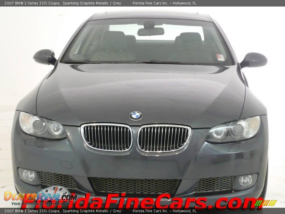 2007 BMW 3 Series 335i Coupe Sparkling Graphite Metallic / Grey Photo #5