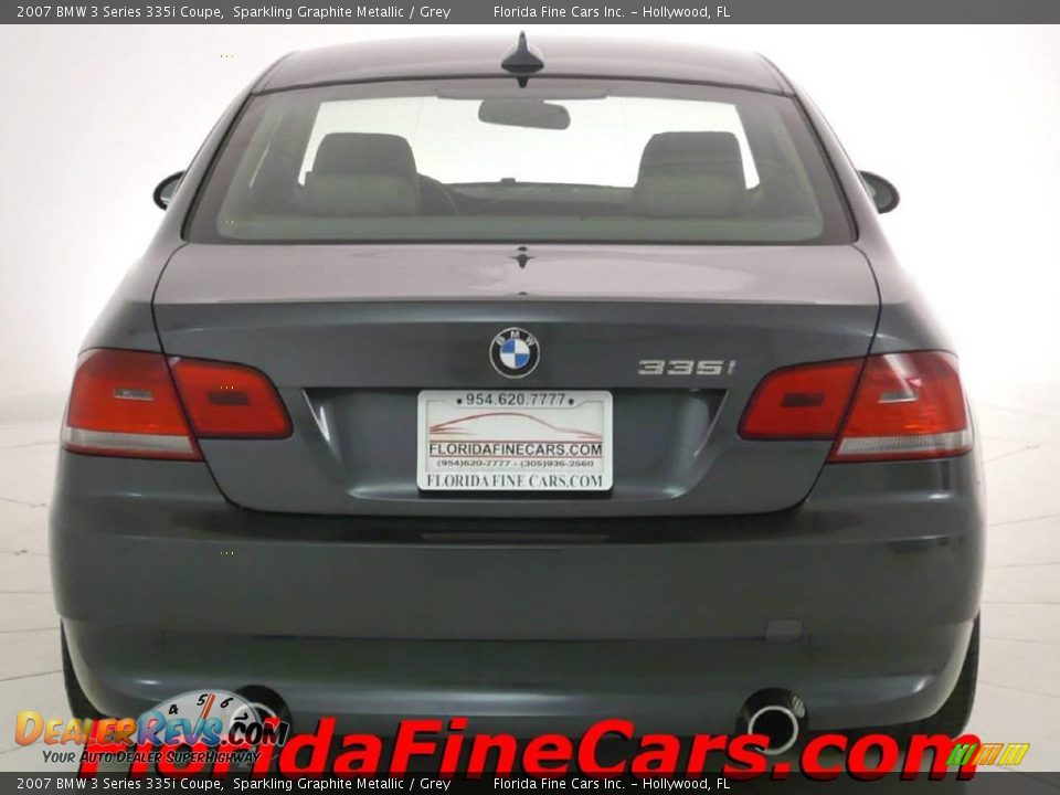 2007 BMW 3 Series 335i Coupe Sparkling Graphite Metallic / Grey Photo #6