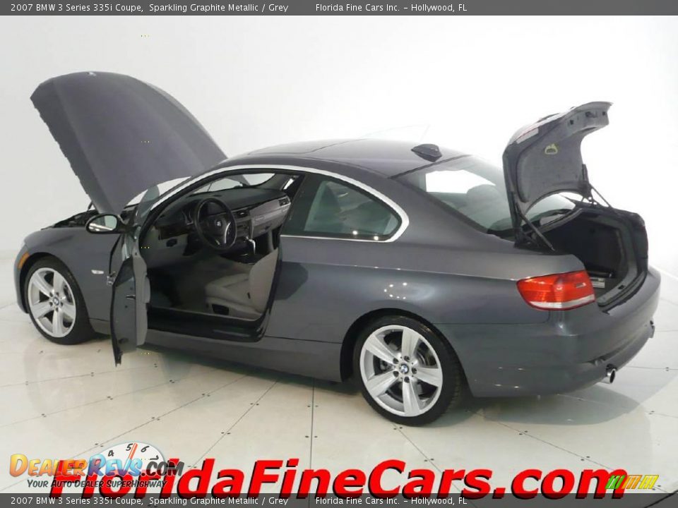 2007 BMW 3 Series 335i Coupe Sparkling Graphite Metallic / Grey Photo #8
