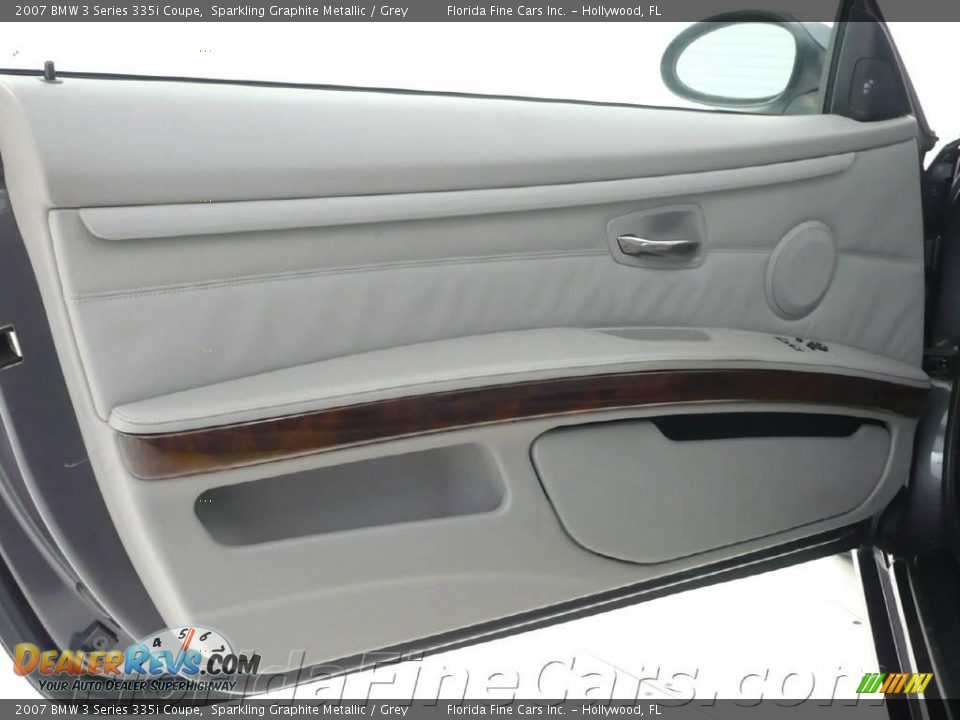 2007 BMW 3 Series 335i Coupe Sparkling Graphite Metallic / Grey Photo #11
