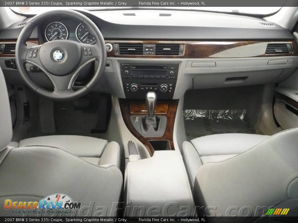 2007 BMW 3 Series 335i Coupe Sparkling Graphite Metallic / Grey Photo #15