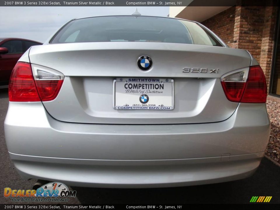 2007 BMW 3 Series 328xi Sedan Titanium Silver Metallic / Black Photo #5