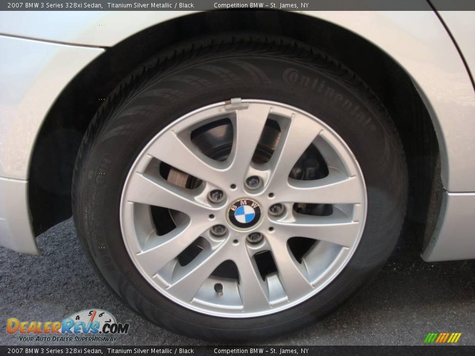 2007 BMW 3 Series 328xi Sedan Titanium Silver Metallic / Black Photo #7