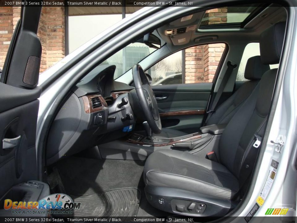 2007 BMW 3 Series 328xi Sedan Titanium Silver Metallic / Black Photo #10