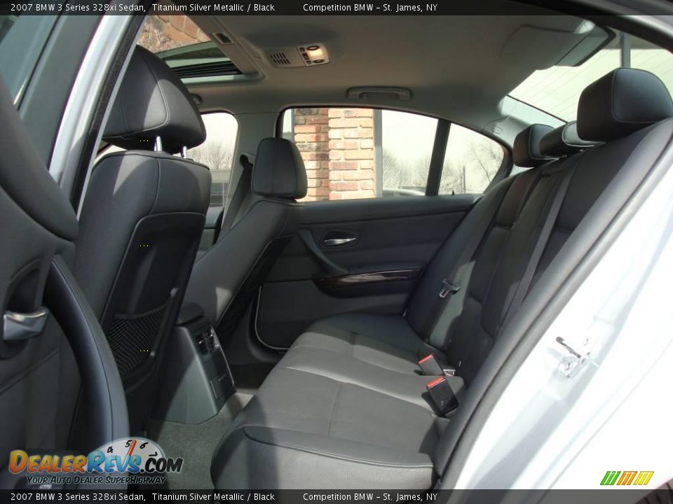2007 BMW 3 Series 328xi Sedan Titanium Silver Metallic / Black Photo #12
