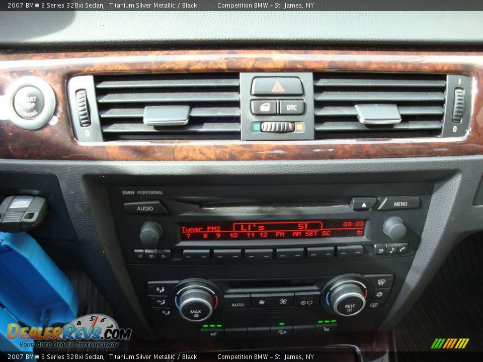 2007 BMW 3 Series 328xi Sedan Titanium Silver Metallic / Black Photo #13