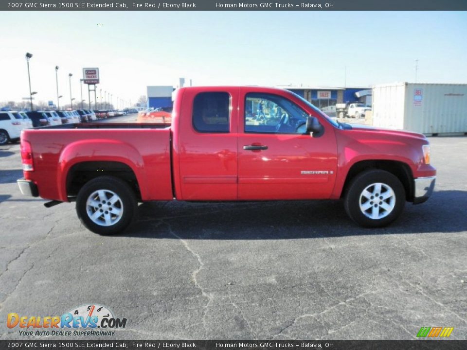 2007 GMC Sierra 1500 SLE Extended Cab Fire Red / Ebony Black Photo #1