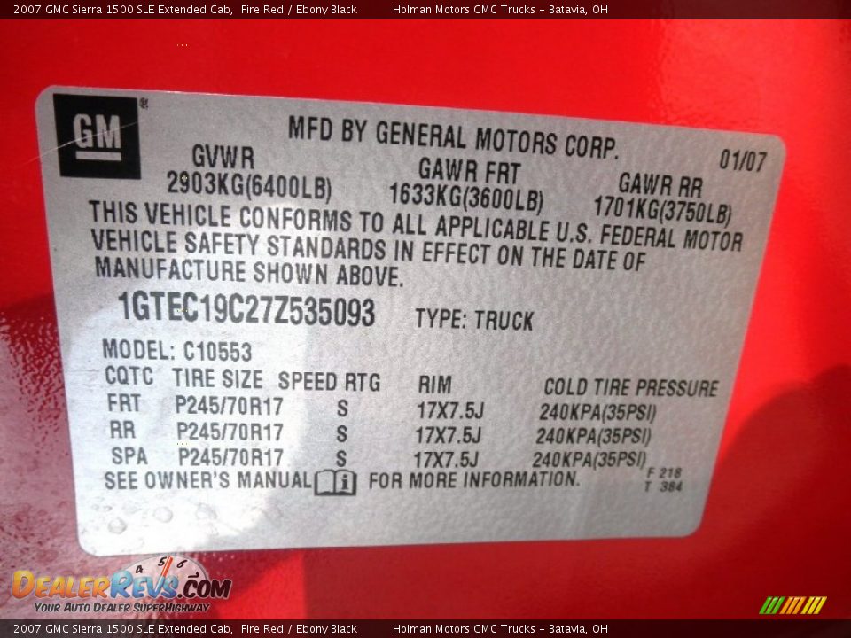 2007 GMC Sierra 1500 SLE Extended Cab Fire Red / Ebony Black Photo #5