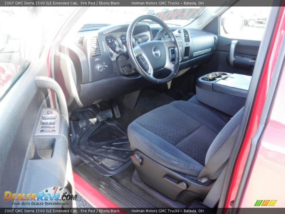 2007 GMC Sierra 1500 SLE Extended Cab Fire Red / Ebony Black Photo #6