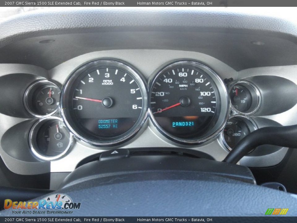 2007 GMC Sierra 1500 SLE Extended Cab Fire Red / Ebony Black Photo #10