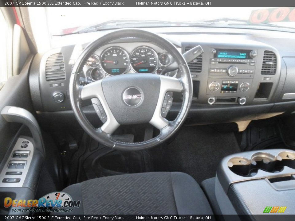 2007 GMC Sierra 1500 SLE Extended Cab Fire Red / Ebony Black Photo #13