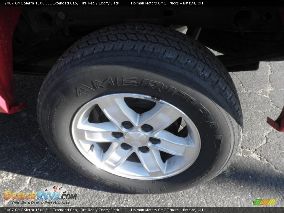2007 GMC Sierra 1500 SLE Extended Cab Fire Red / Ebony Black Photo #15