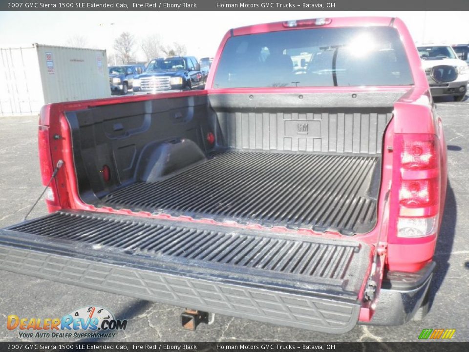 2007 GMC Sierra 1500 SLE Extended Cab Fire Red / Ebony Black Photo #17