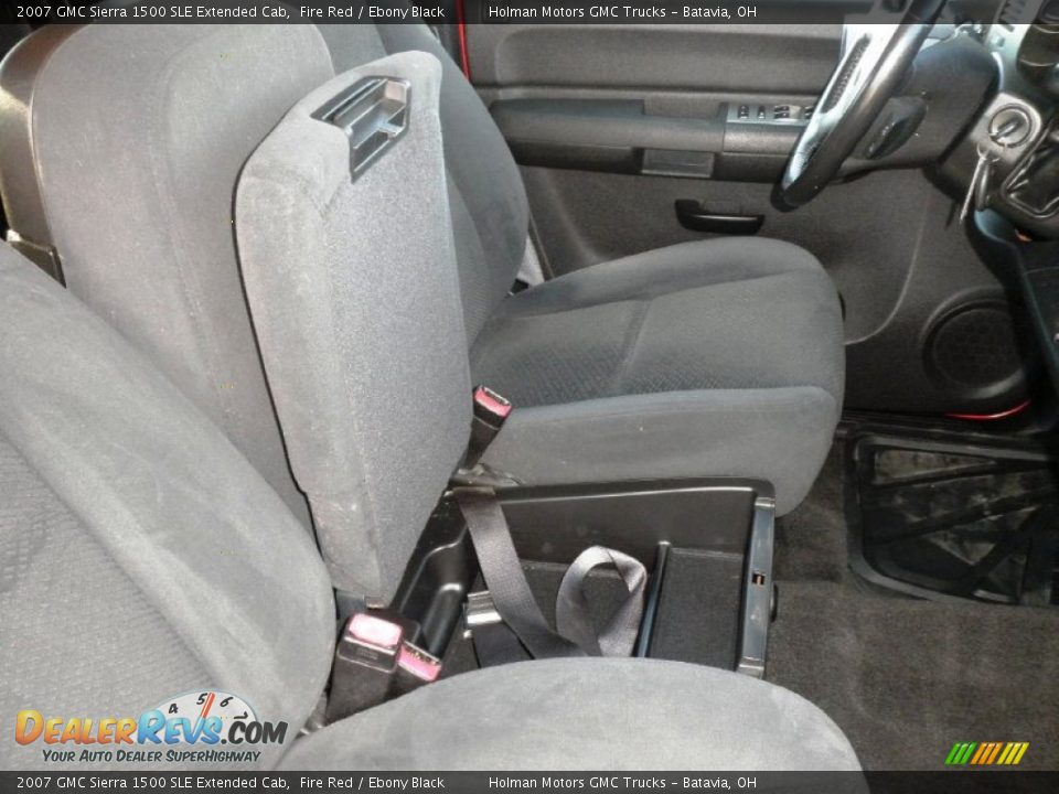 2007 GMC Sierra 1500 SLE Extended Cab Fire Red / Ebony Black Photo #21