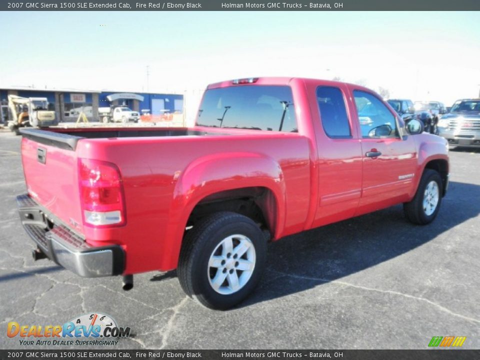 2007 GMC Sierra 1500 SLE Extended Cab Fire Red / Ebony Black Photo #23