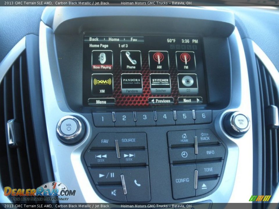 2013 GMC Terrain SLE AWD Carbon Black Metallic / Jet Black Photo #8