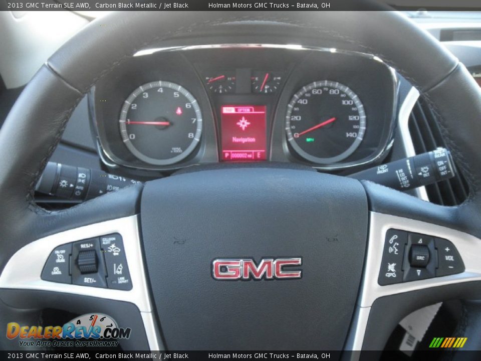 2013 GMC Terrain SLE AWD Carbon Black Metallic / Jet Black Photo #11