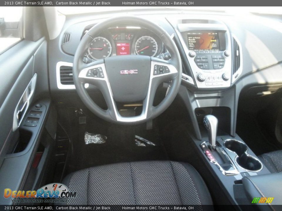 2013 GMC Terrain SLE AWD Carbon Black Metallic / Jet Black Photo #14