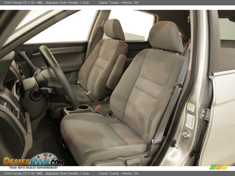 2009 Honda CR-V EX 4WD Alabaster Silver Metallic / Gray Photo #7