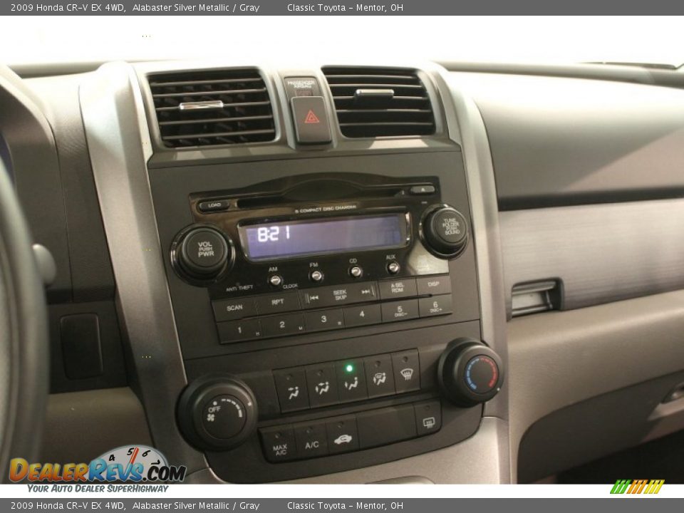 2009 Honda CR-V EX 4WD Alabaster Silver Metallic / Gray Photo #9