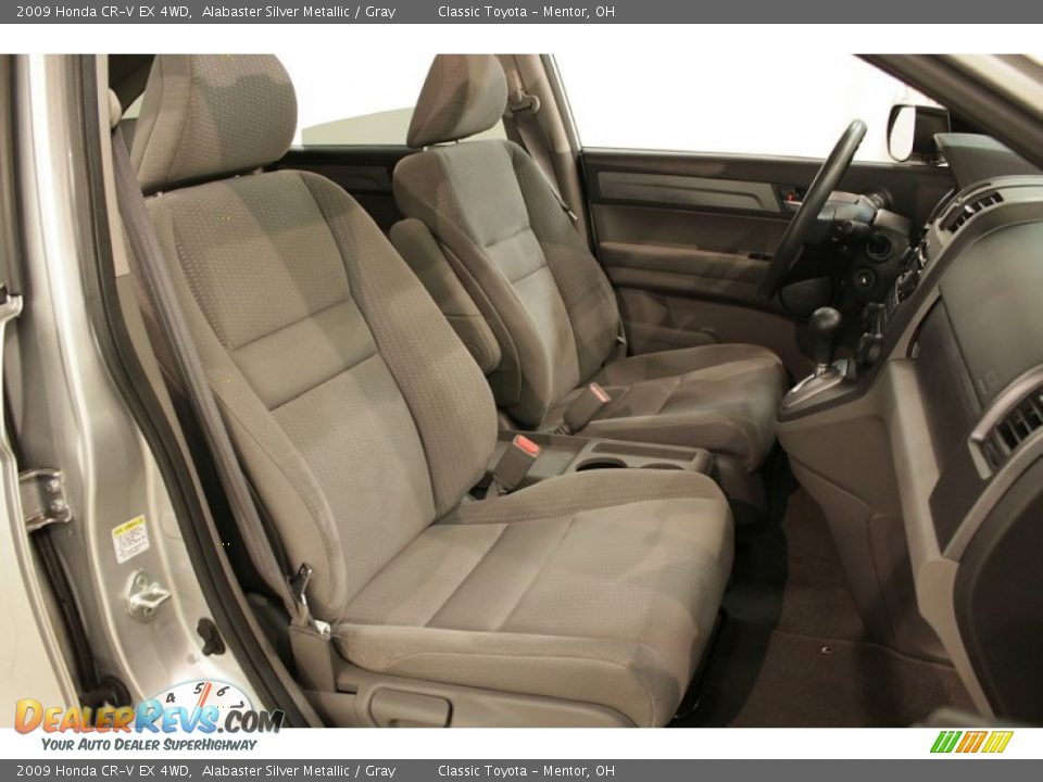 2009 Honda CR-V EX 4WD Alabaster Silver Metallic / Gray Photo #12